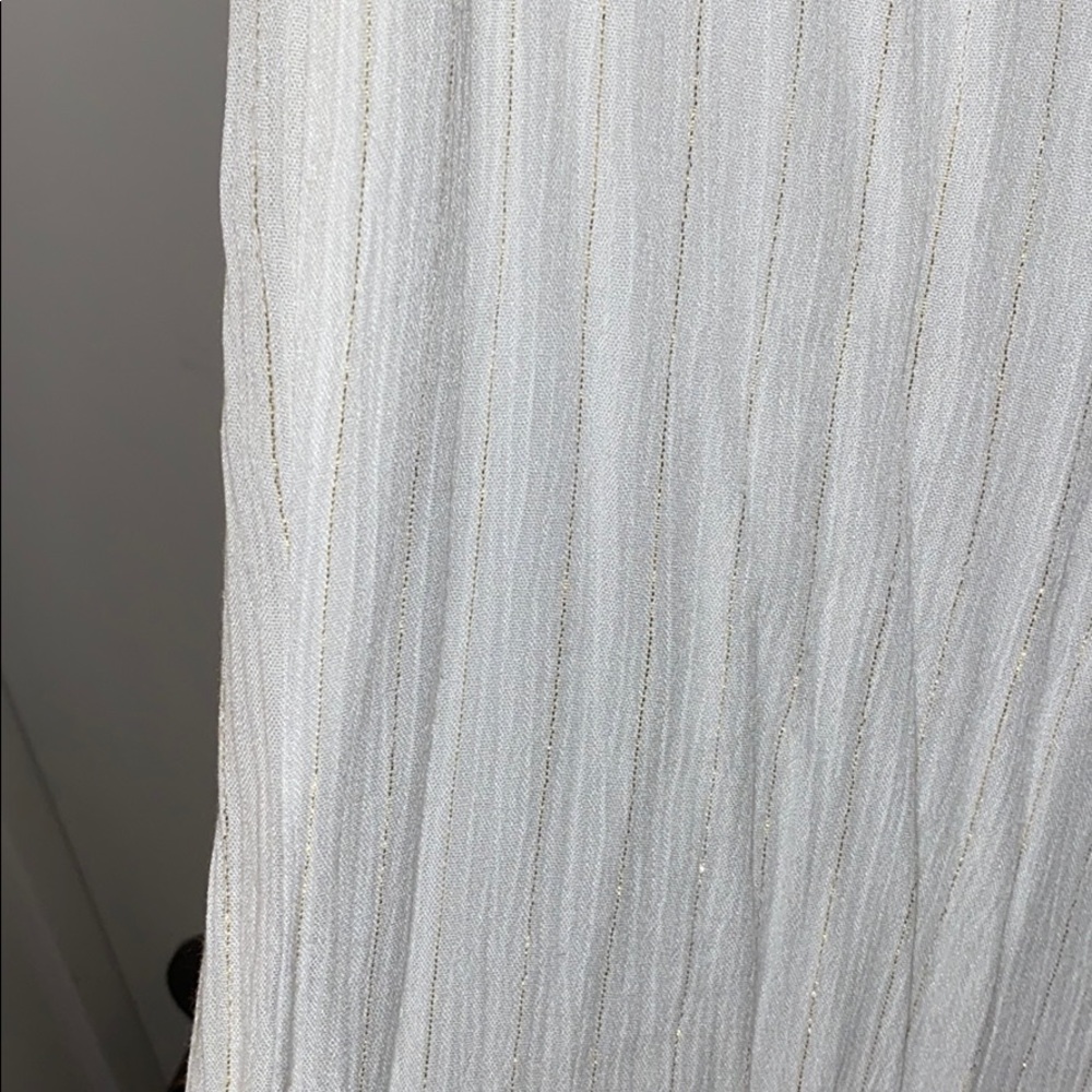 Tobi white & gold beach pants